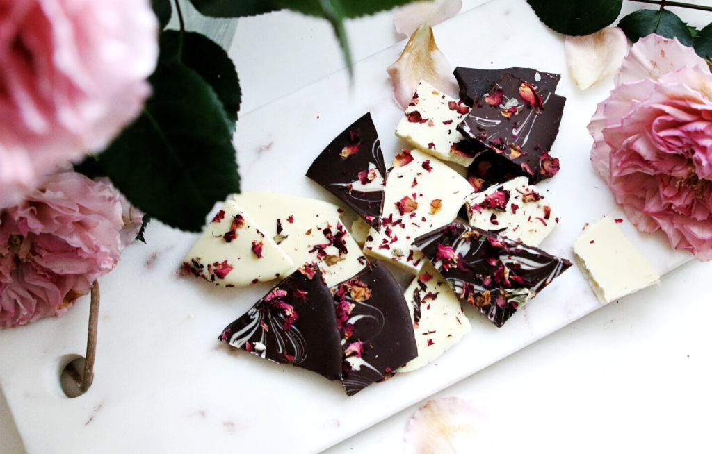 DIY Rose Chocolate Bark Recipe