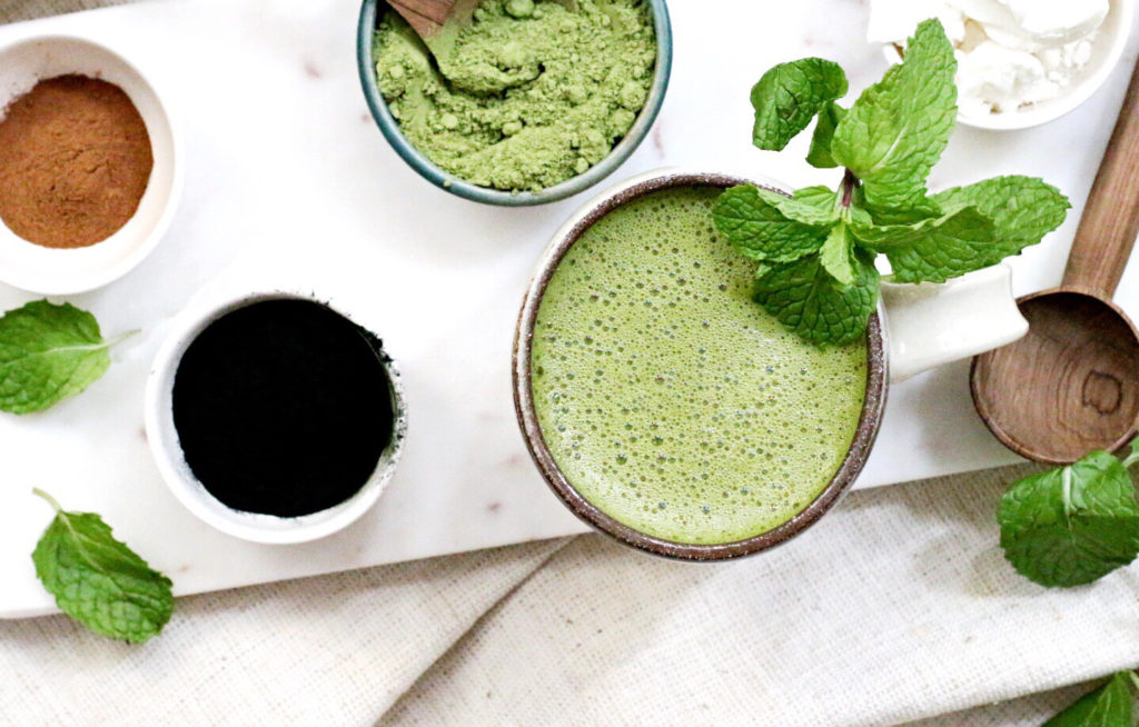 A Spirulina & Matcha Latte for Saint Patrick’s Day