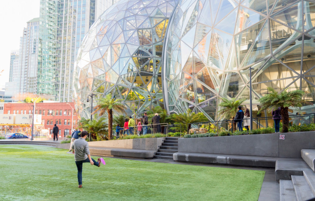 Amazon’s Blooming Seattle Headquarters