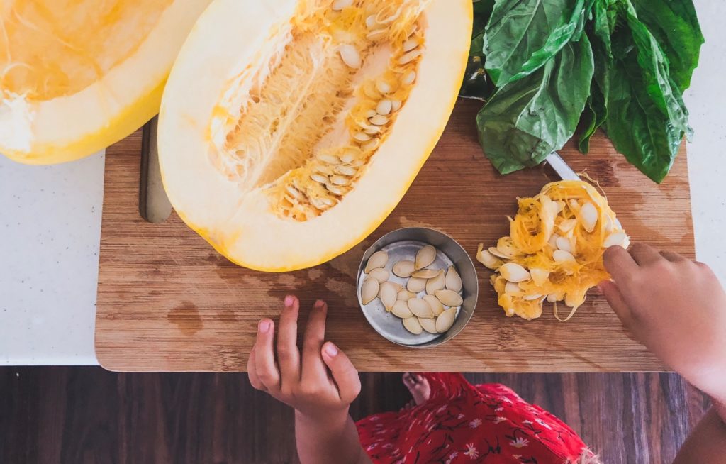 Welcome Fall With Spaghetti Squash Alfredo