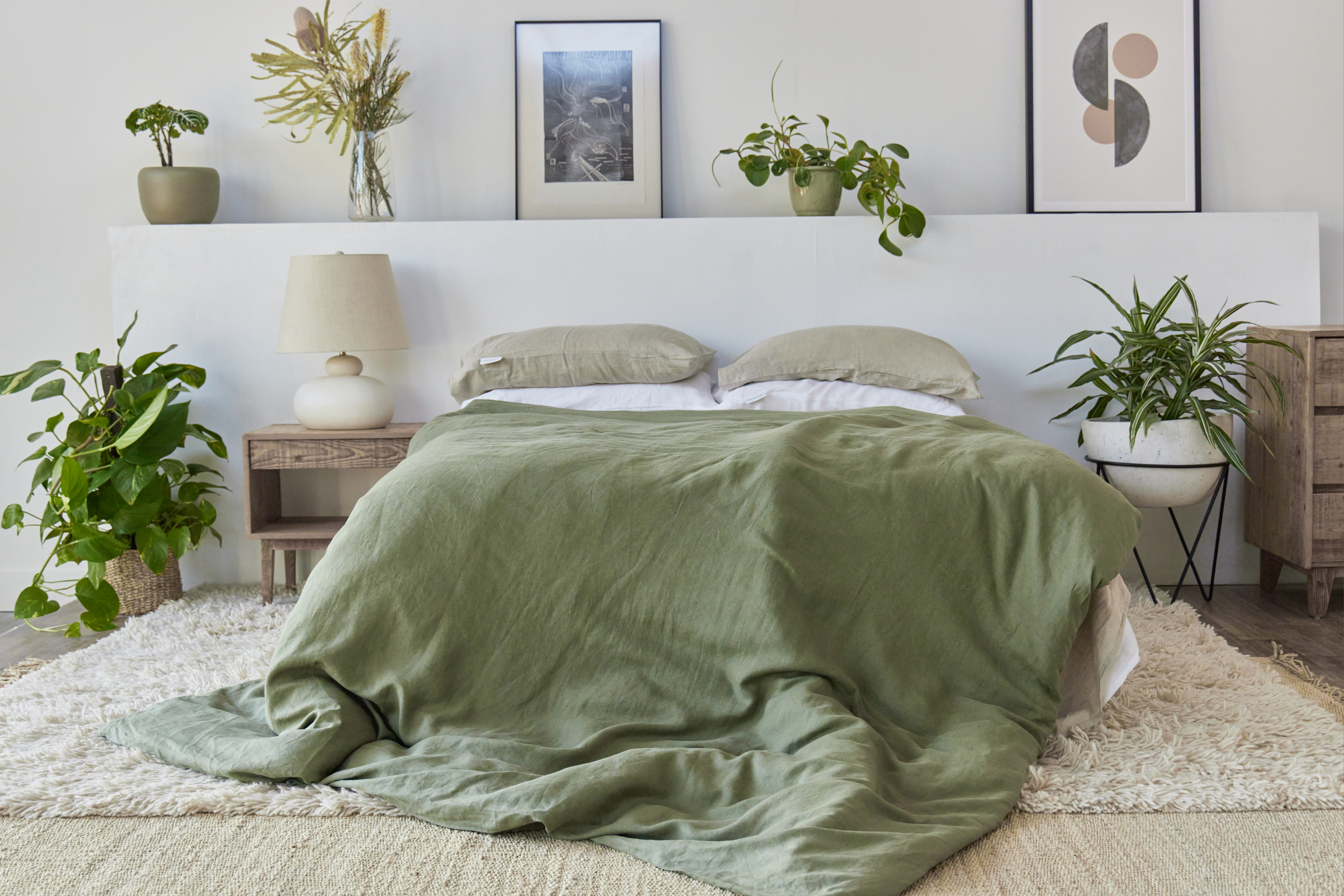Avocado Organic Linen Sheets
