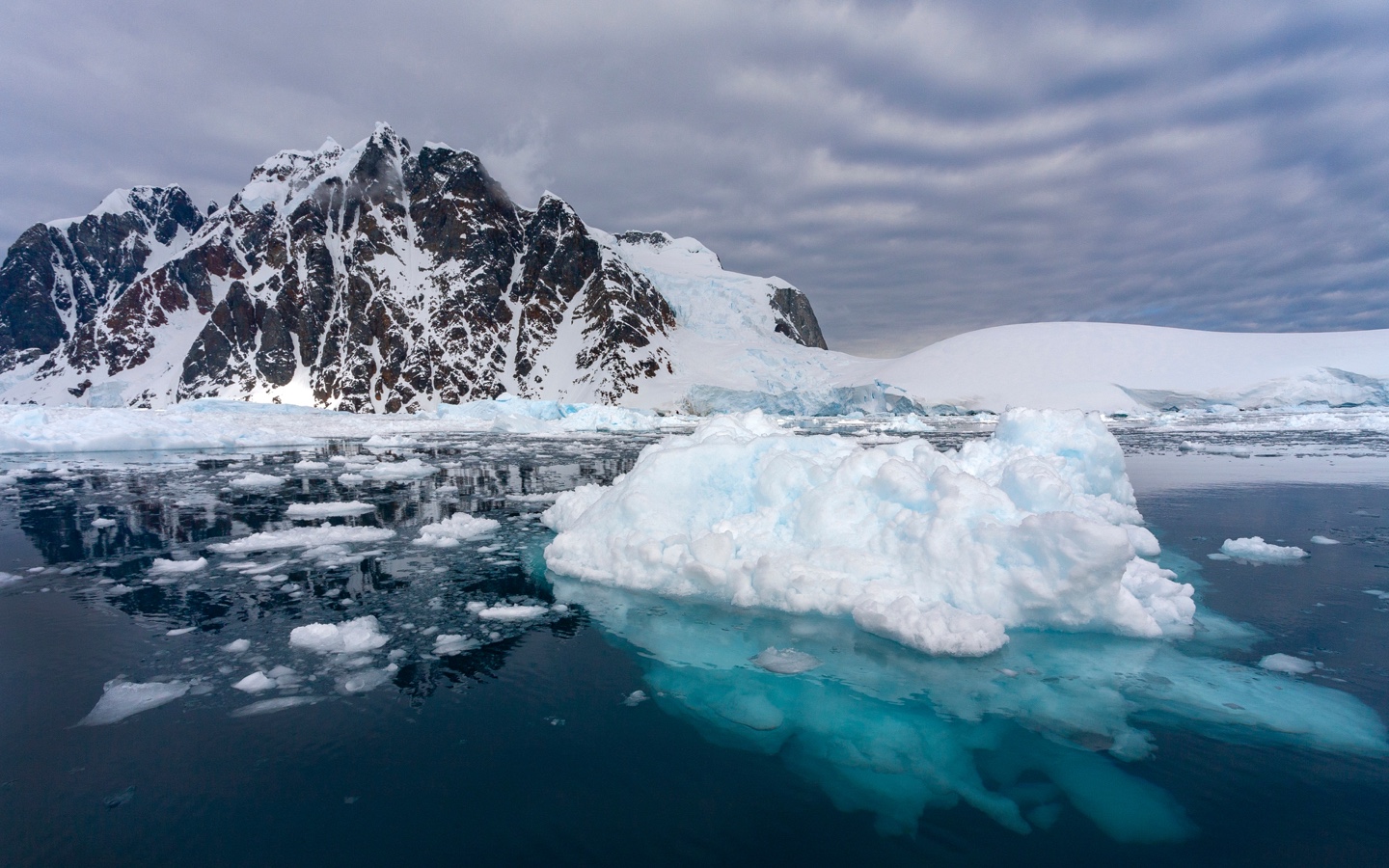 Antarctica Sea Ice Pleneau Bay