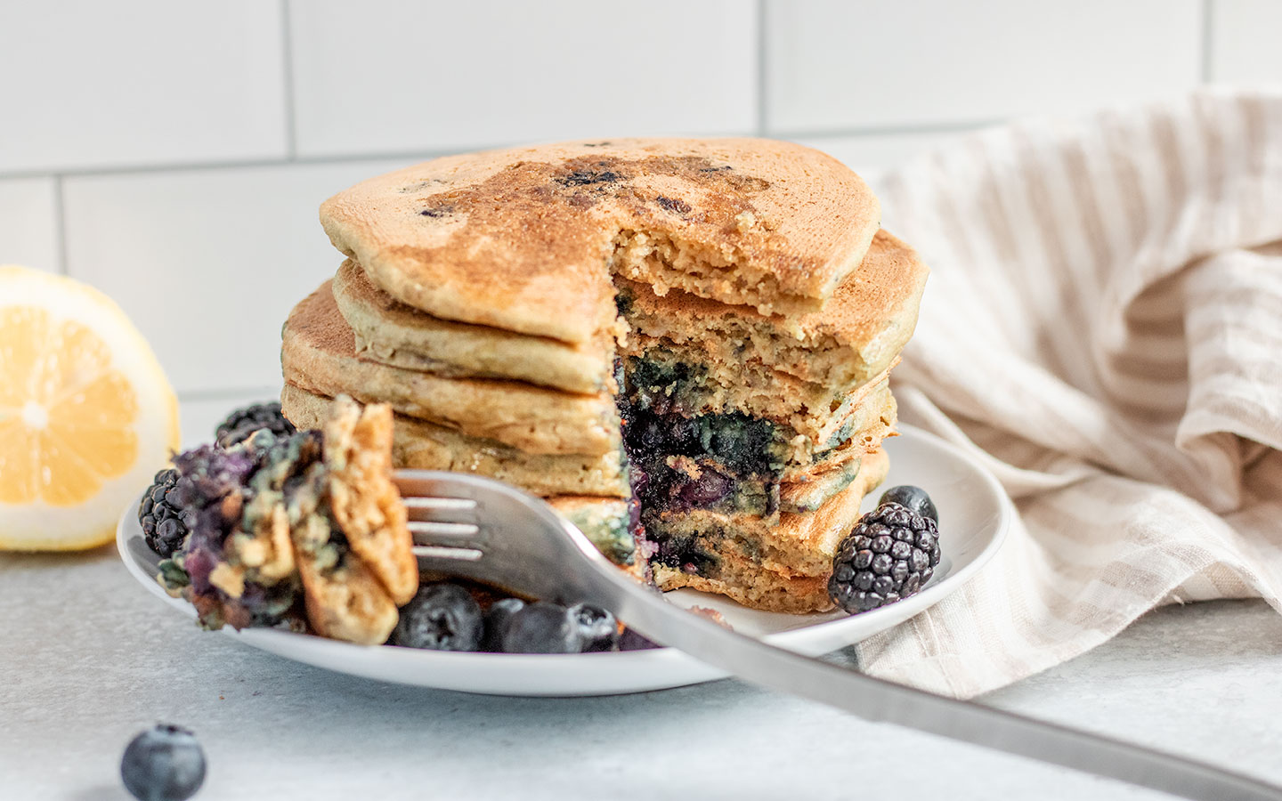 Mother's Day Lemon Blueberry Pancakes