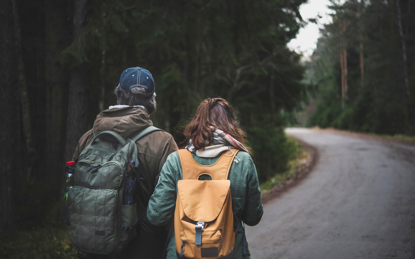 Father and Daughter Hiking