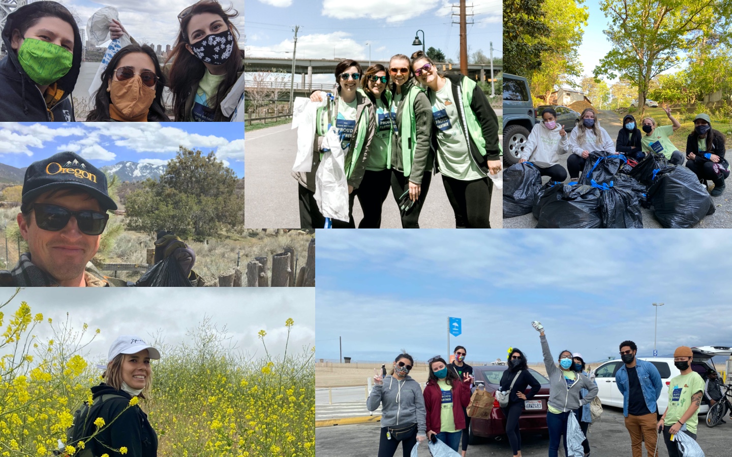 Avocado Green Team Cleanup Collage