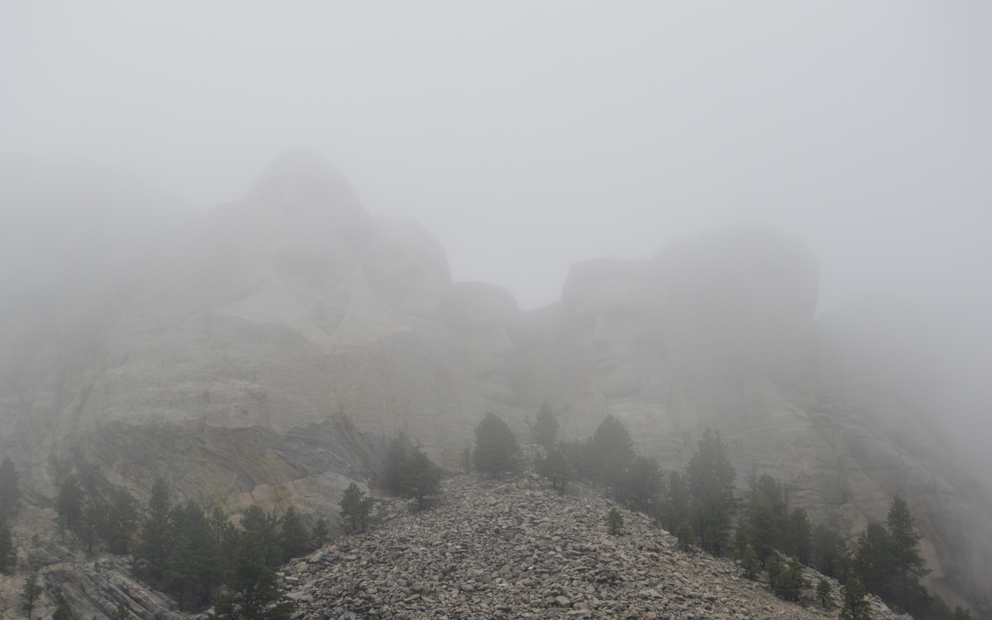 Foggy Mt. Rushmore