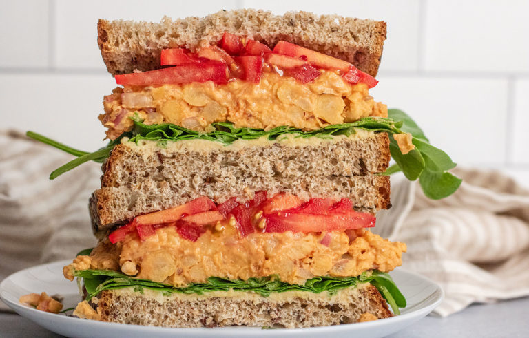 Filling and Flavorful: Spicy Chickpea Salad Sandwich Recipe