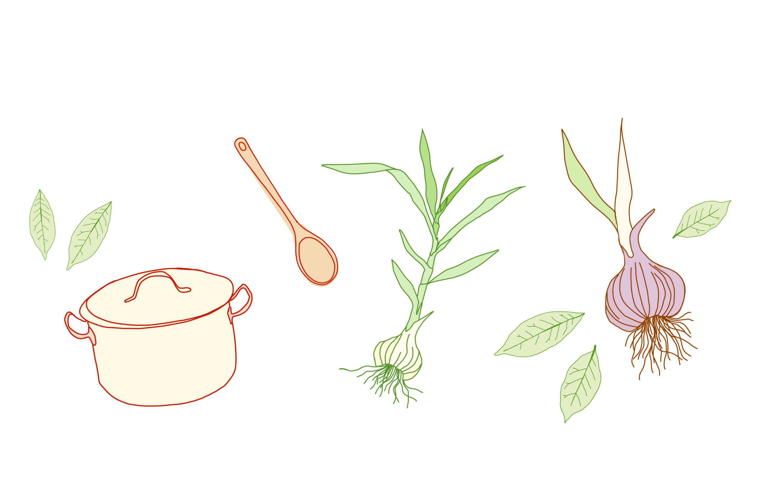 DIY Vegetable Stock Illustration
