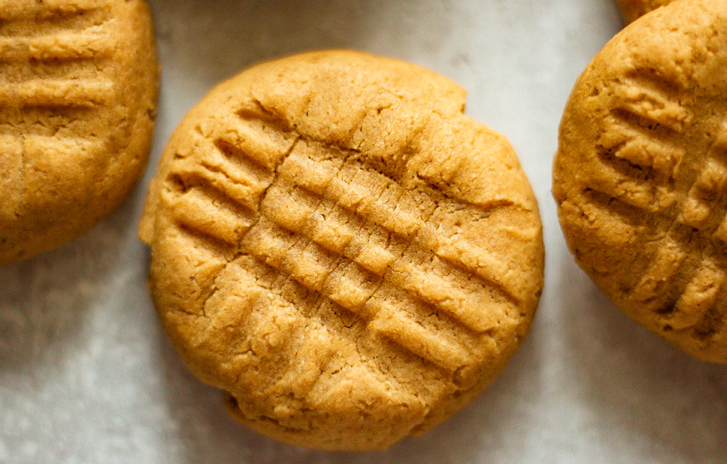 Peanut Butter Cookie Recipe Closeup
