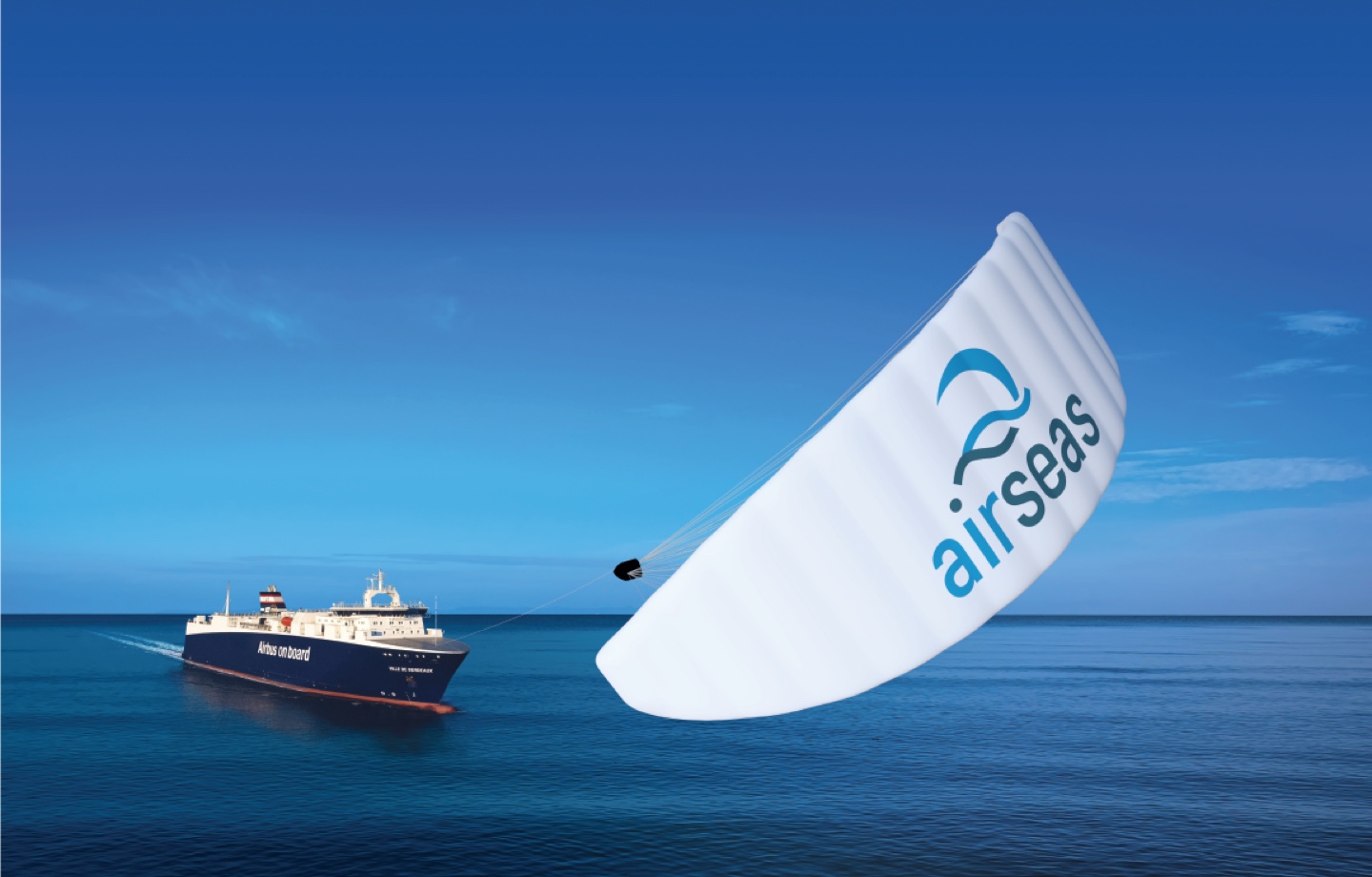 Airseas Kite On Cargo Ship