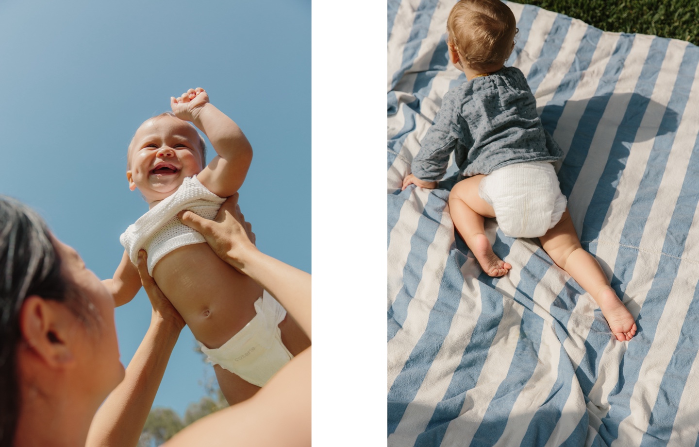 Infants in Coterie Diapers
