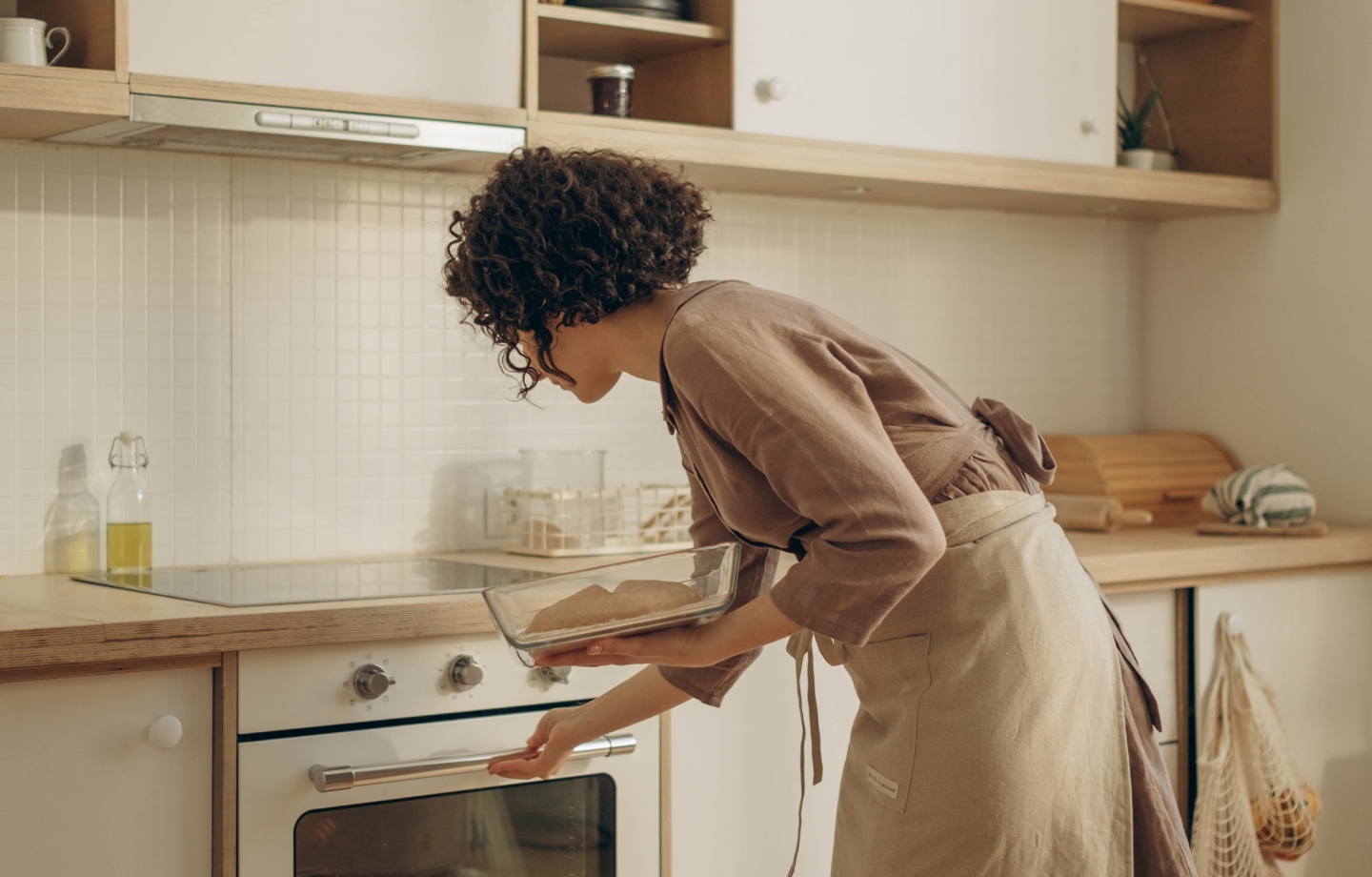 Woman Baking With Seed Oil Alternative
