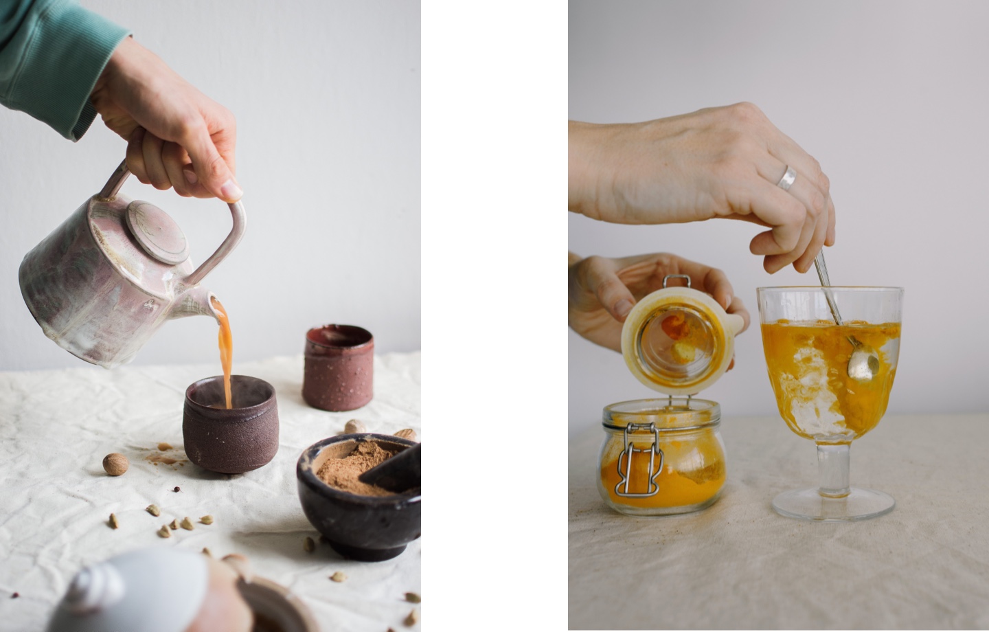 Turmeric Tea and Latte