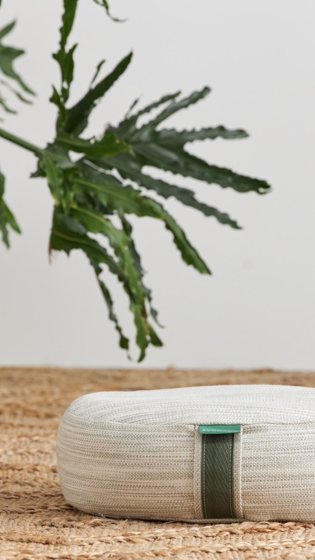 Avocado Organic Yoga Oval Meditation Pillow