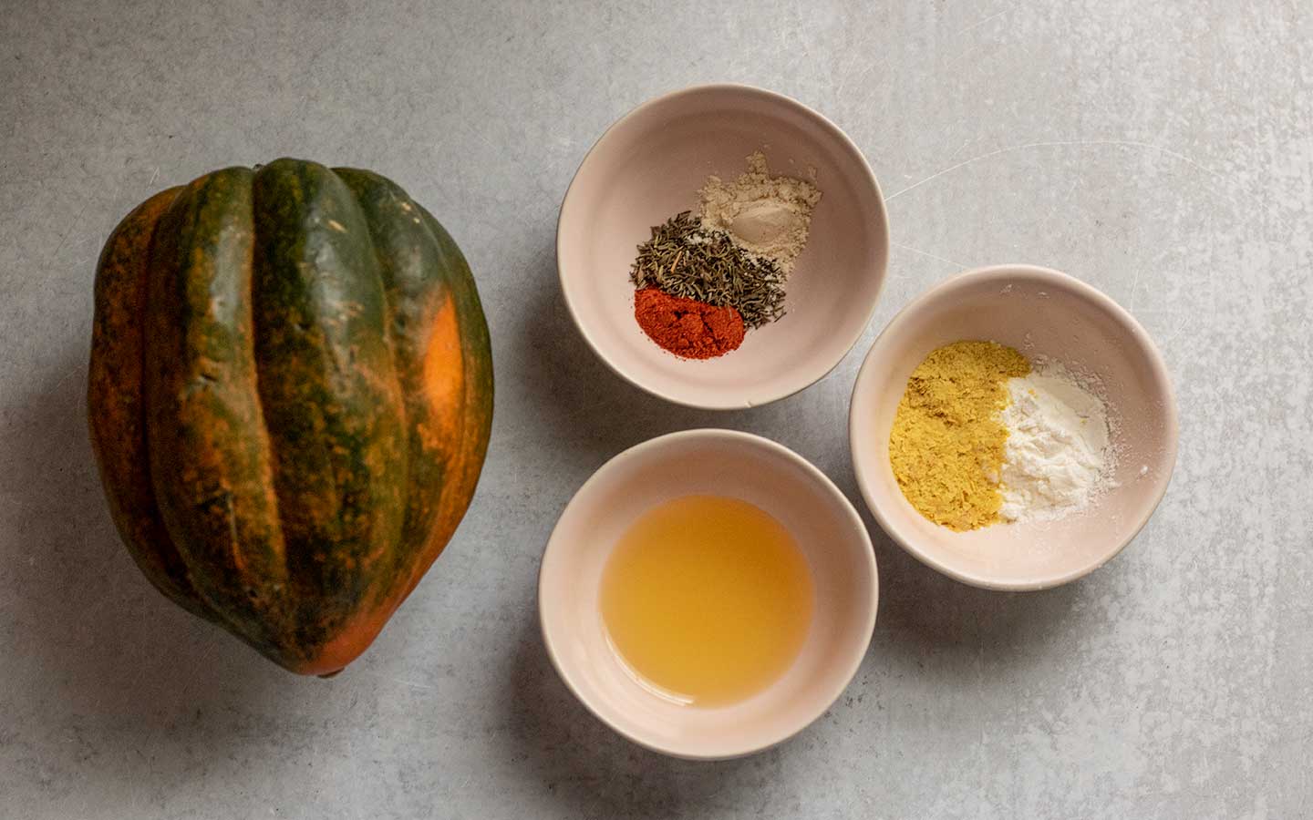 Acorn Squash Fries Ingredients