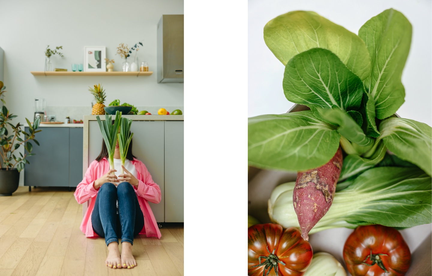 Leeks and Bok Choy