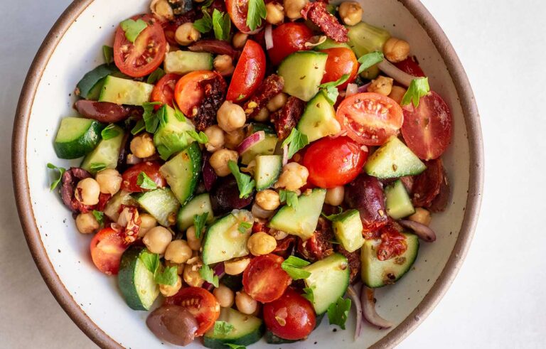 Greek-Inspired Chickpea Salad Recipe