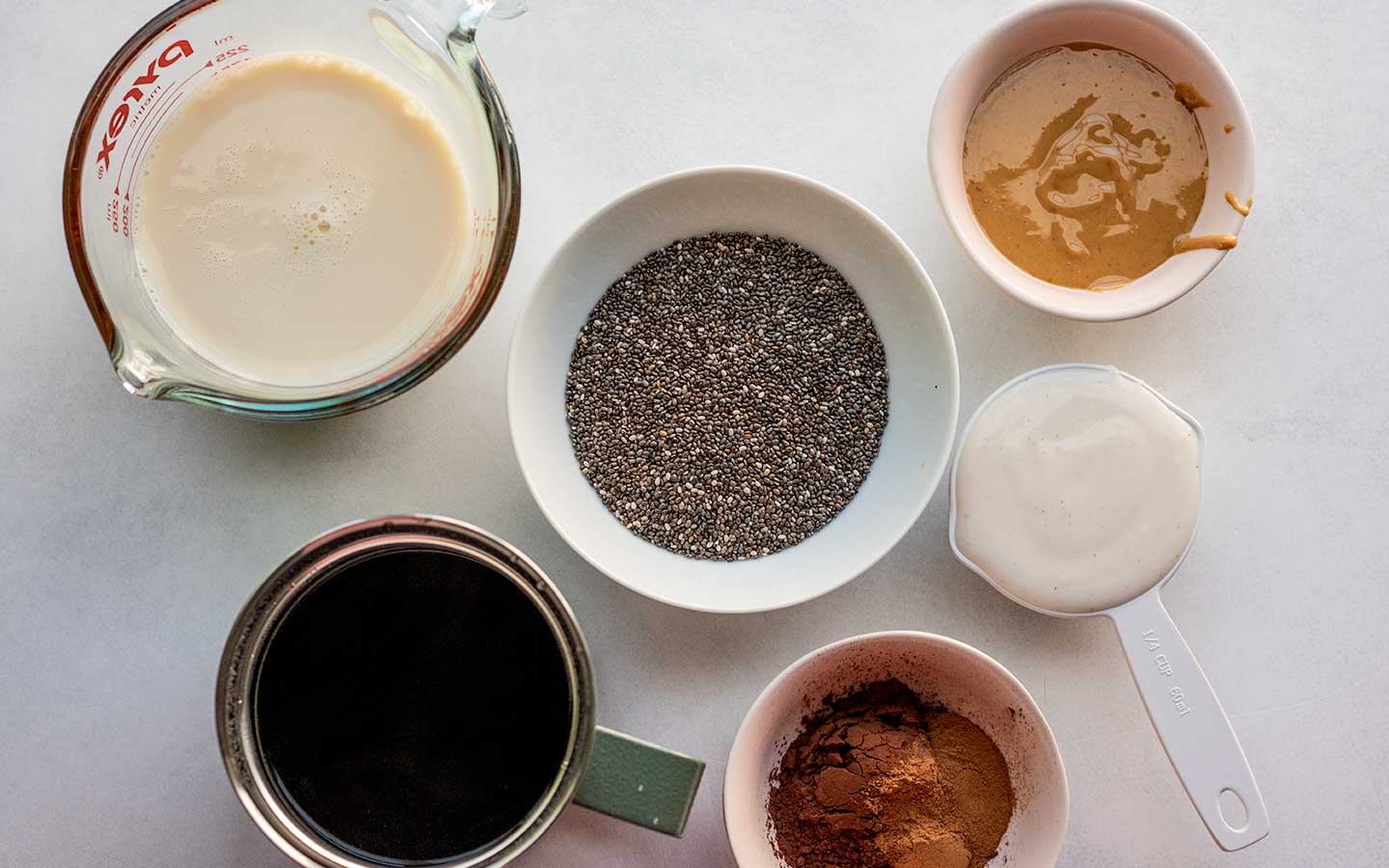 chocolate peanut butter chia pudding ingredients