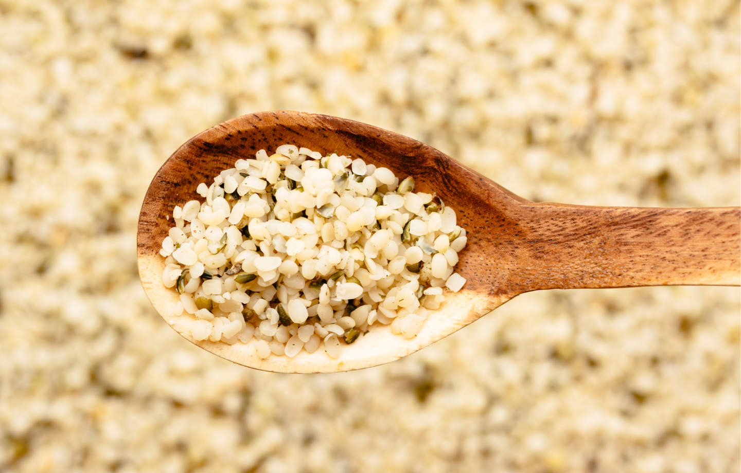 spoonful of hemp seeds