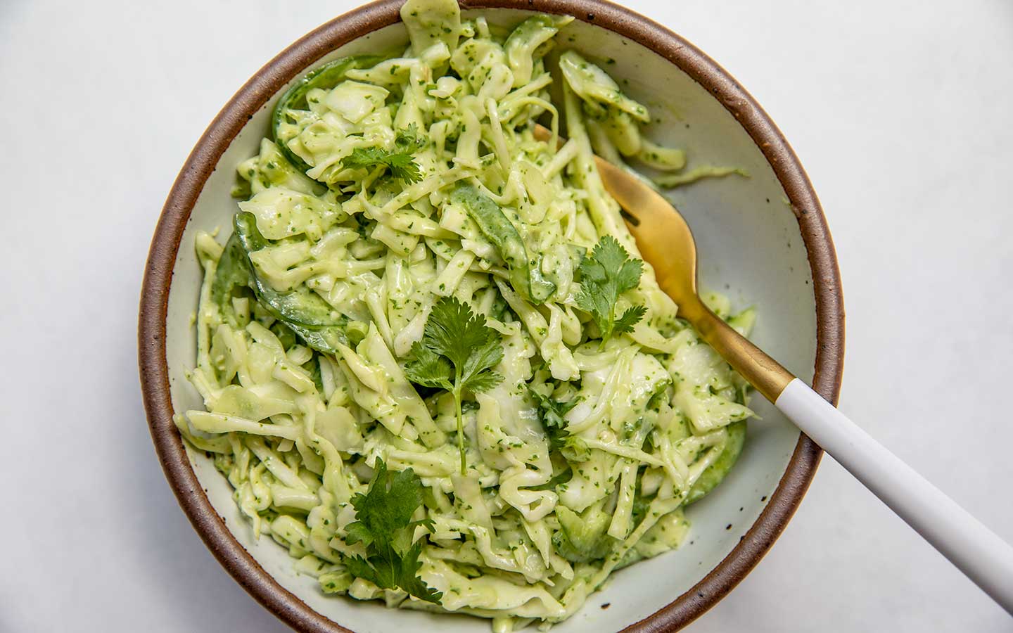 No Mayo Cilantro Lime Coleslaw Recipe | Avocado Green® Magazine