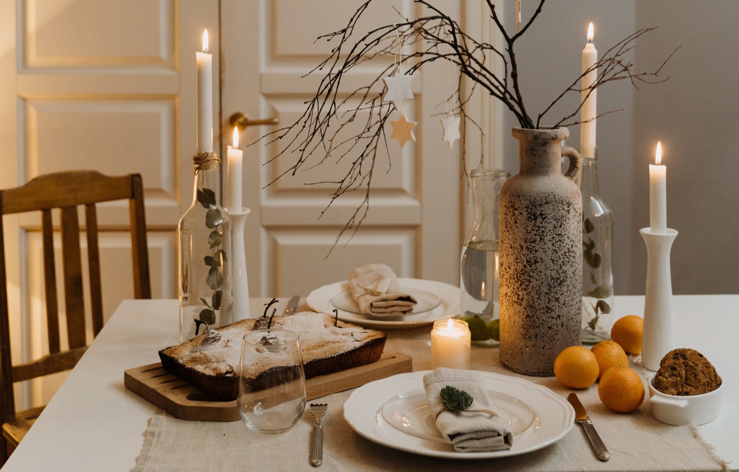 holiday party tablescape
