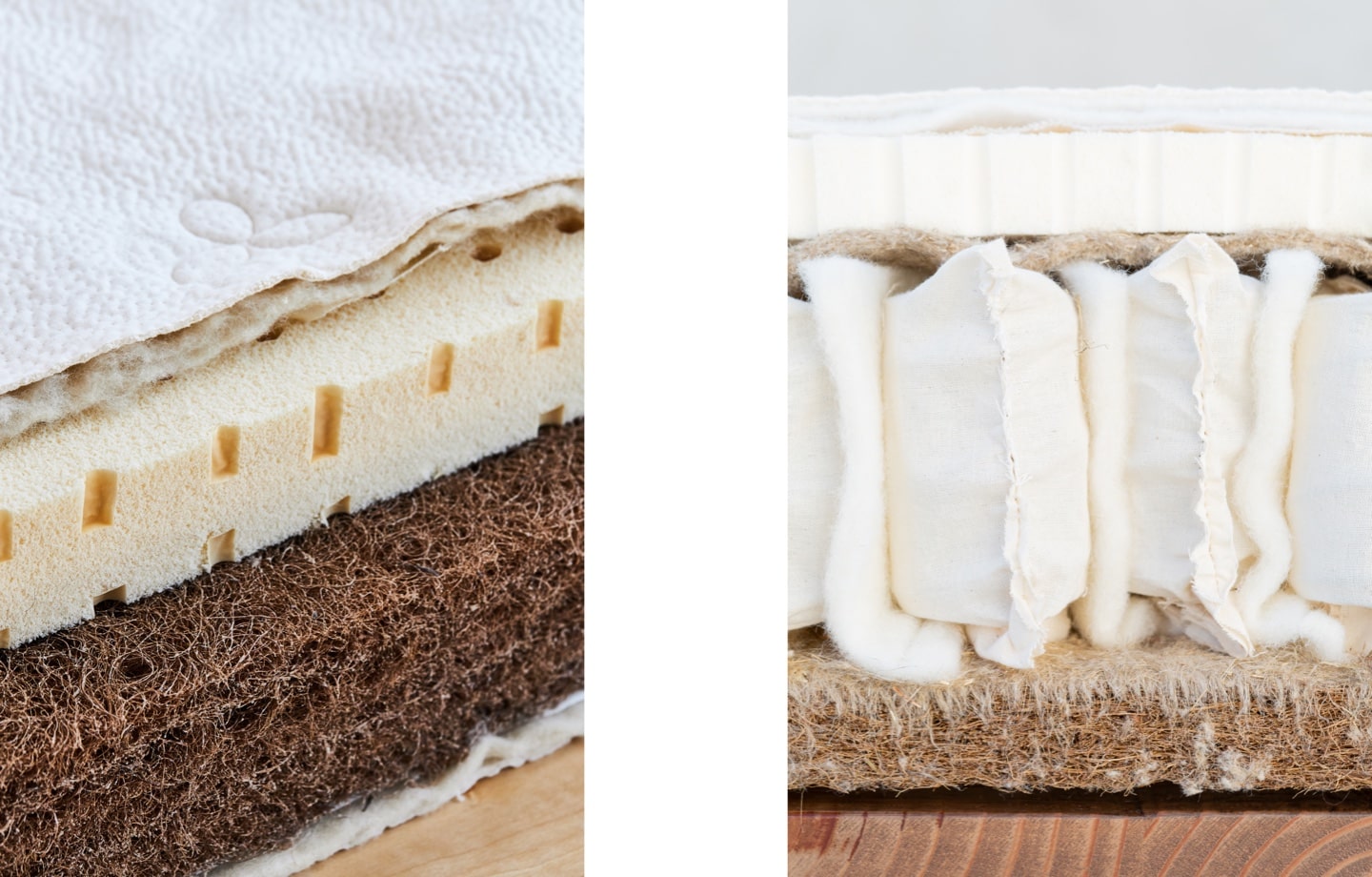 avocado mattress layers and materials