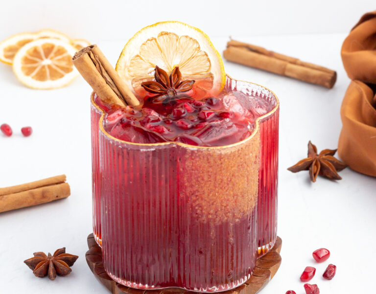 Bedtime Mocktail Series: Peaceful Pomegranate Cinnamon Sipper