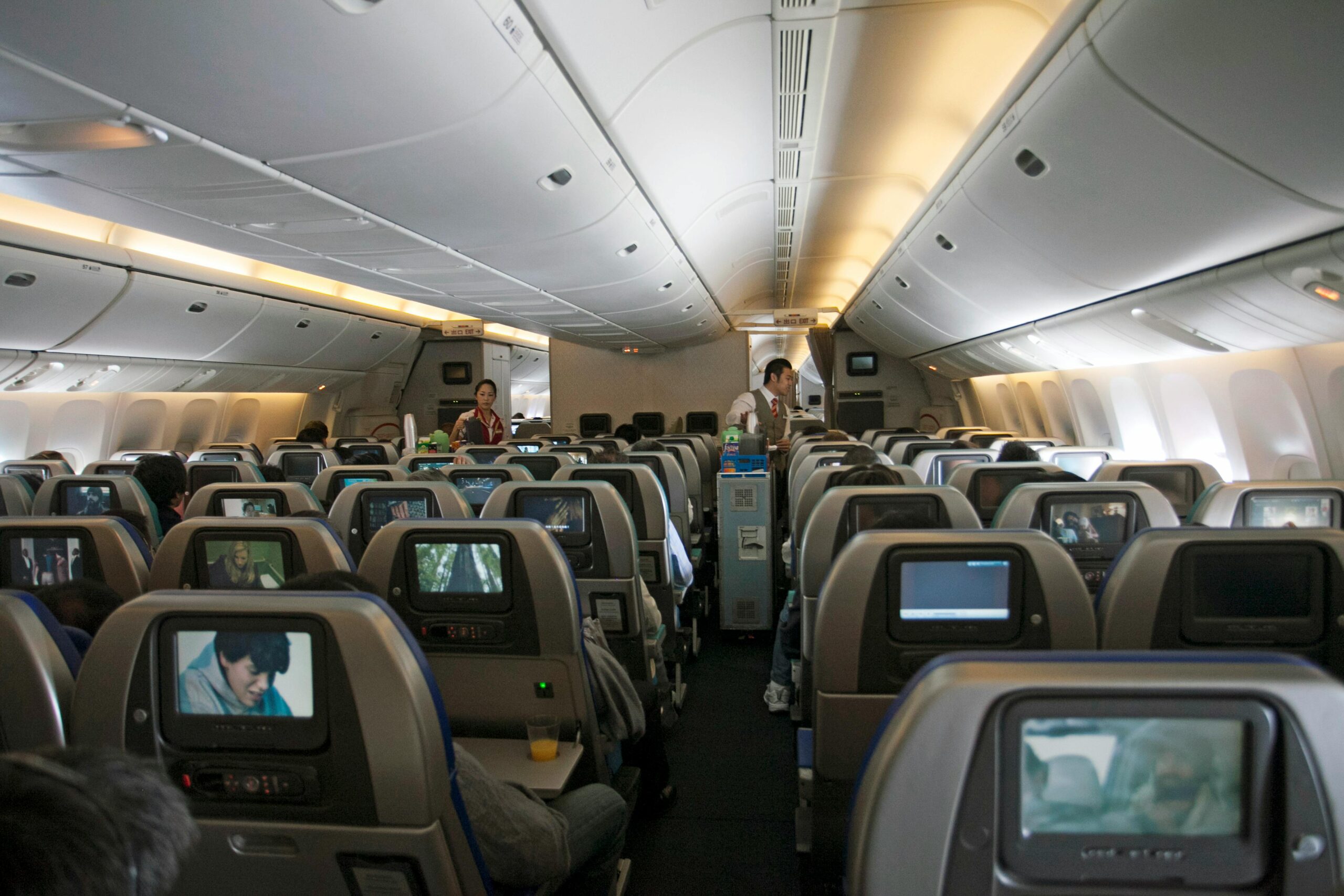 Airport travel-inside an airplane