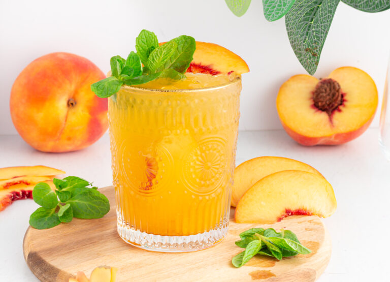 Bedtime Mocktail Series: Calming Chamomile Peach Mocktail