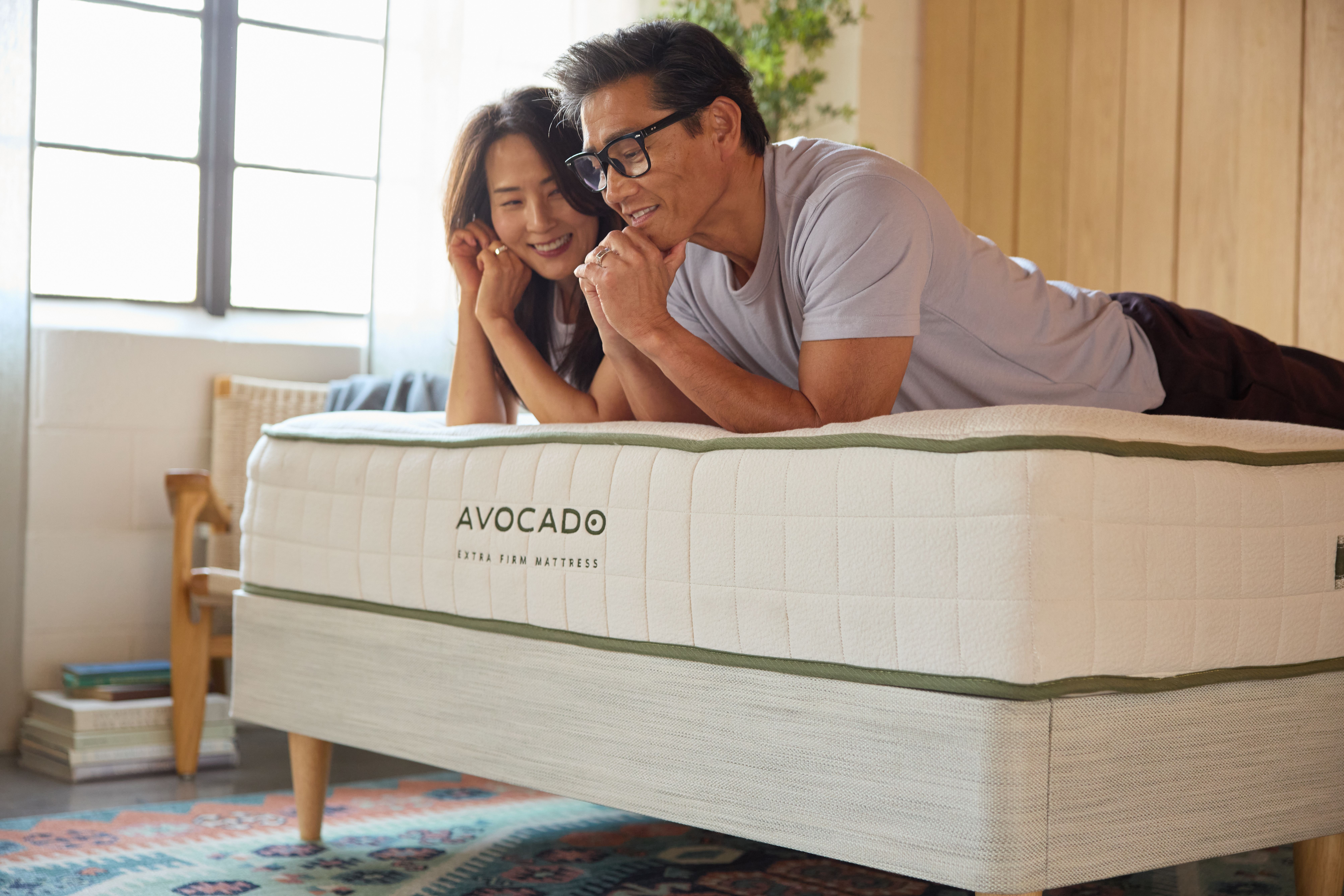 Couple on Avo Extra firm mattress