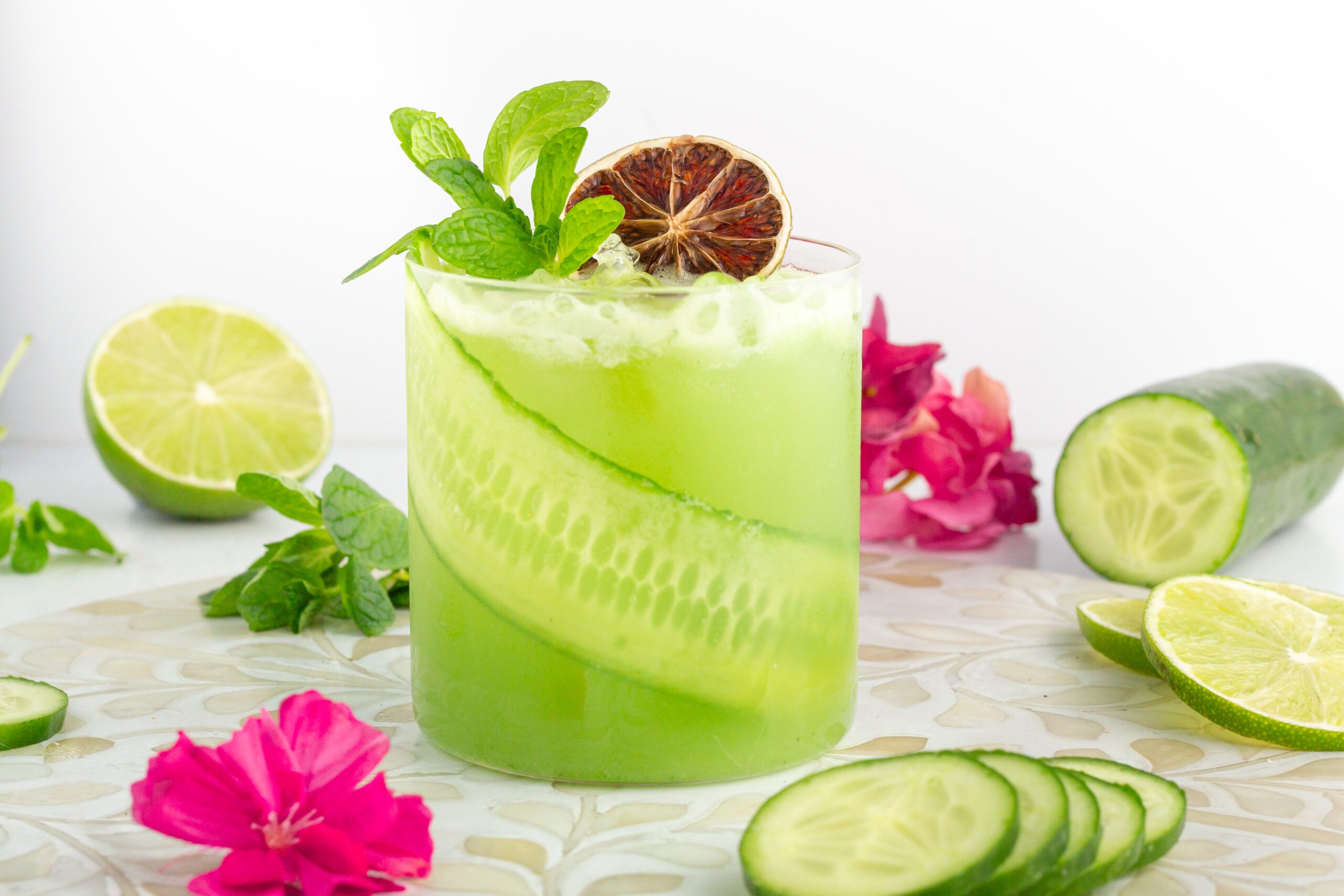 Bedtime Mocktail-Cucumber Mint Refresher