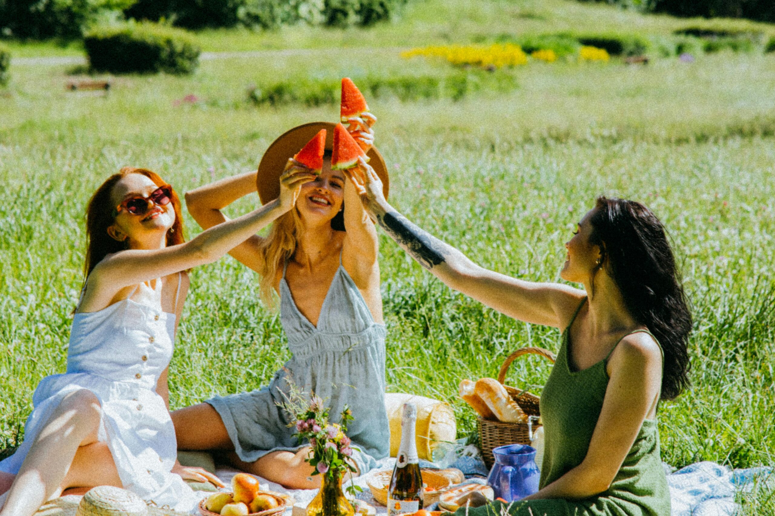 Women having a picnic
