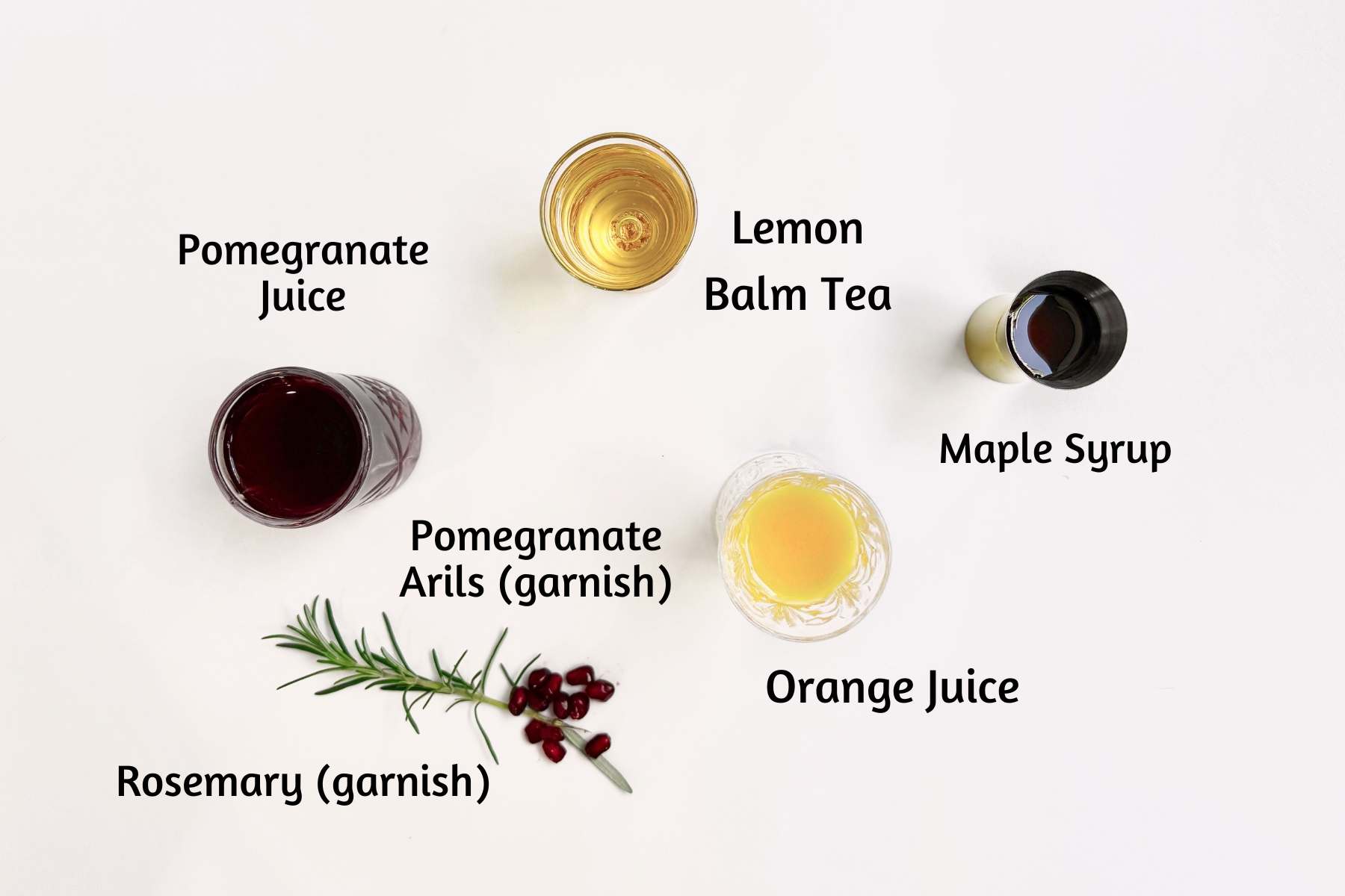 Bedtime Mocktail Series: Evening Elixir Mocktail Ingredients