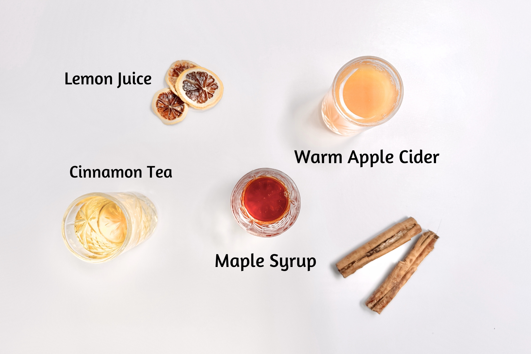 Bedtime Mocktail Series: Slumber Cider Mocktail Ingredients