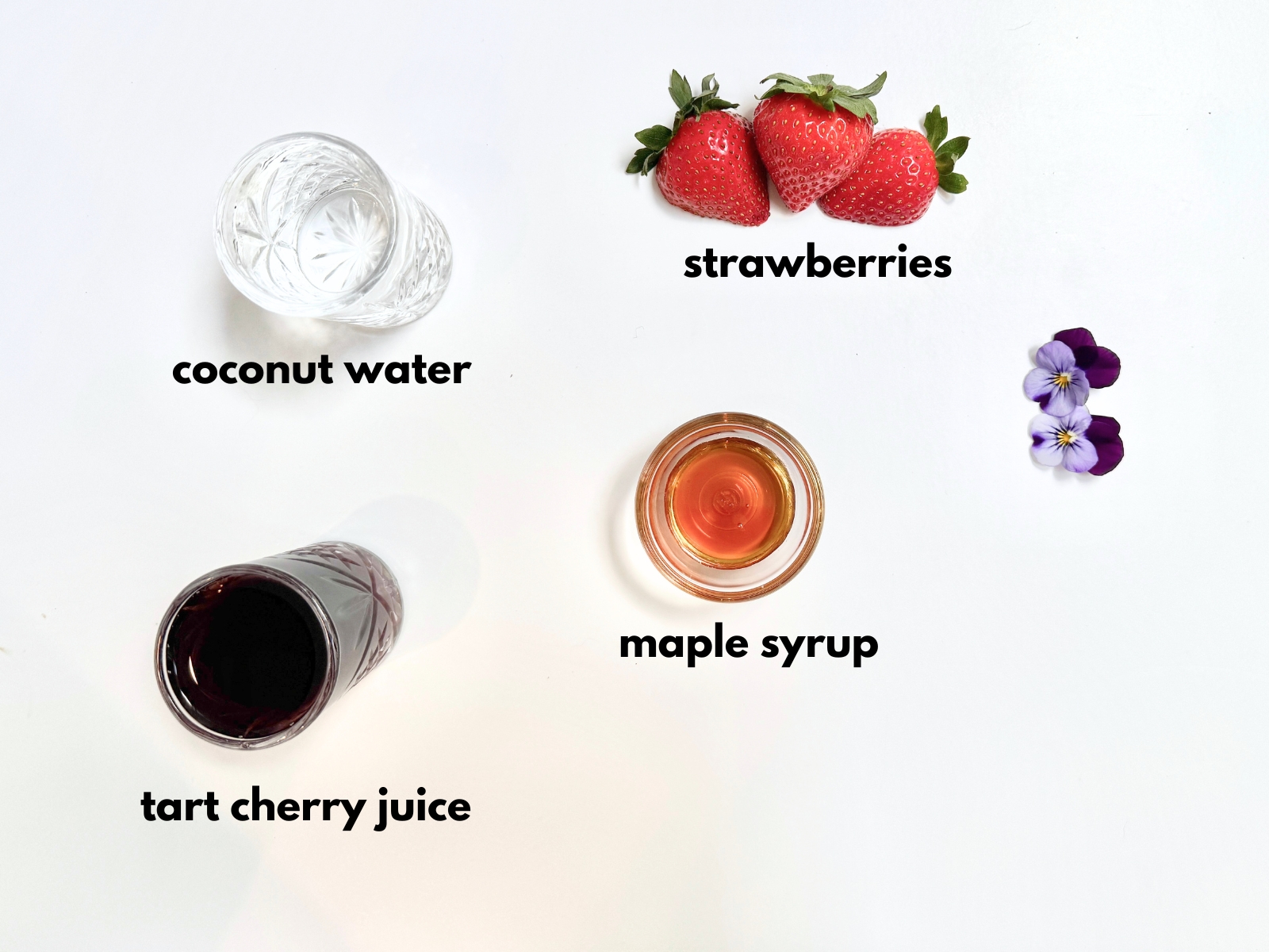 Bedtime Mocktail Series: Dreamy Berry Elixir Ingredients