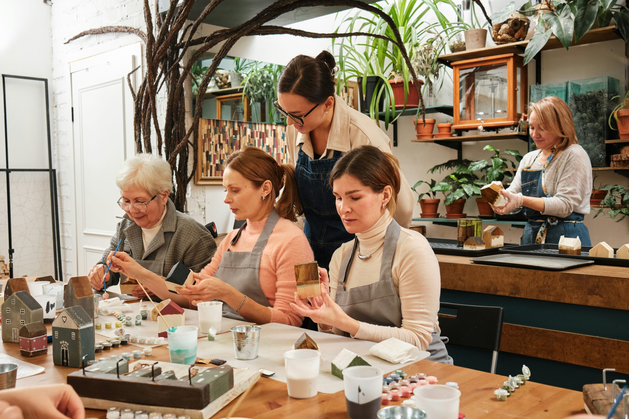 Women enjoying a class