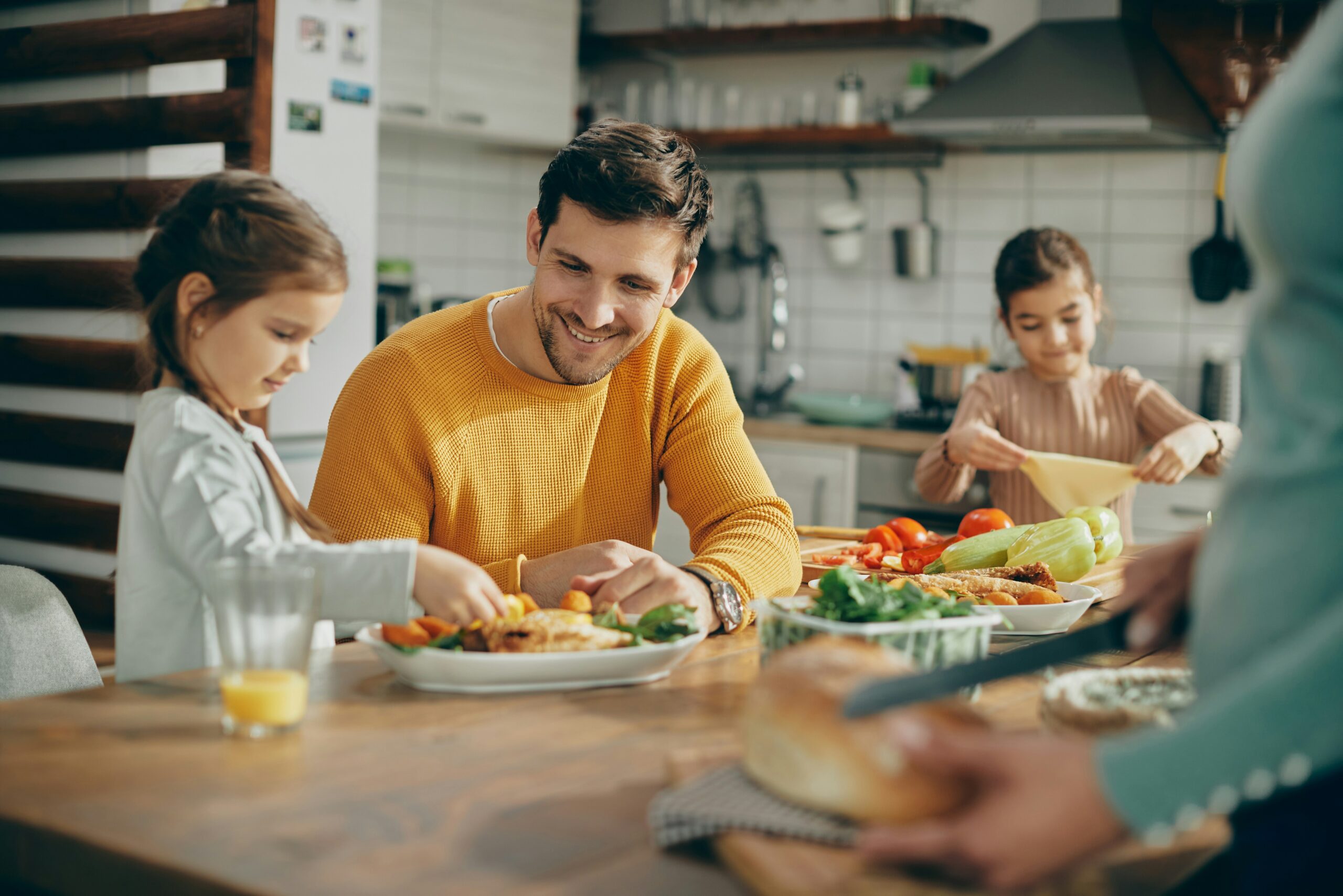 Family eating