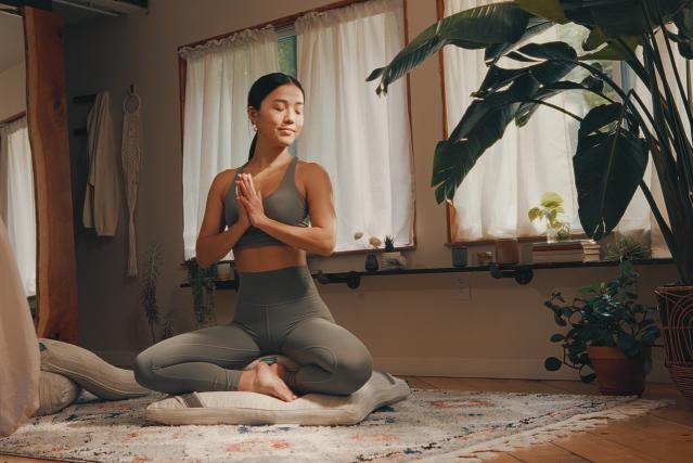 Girl meditating