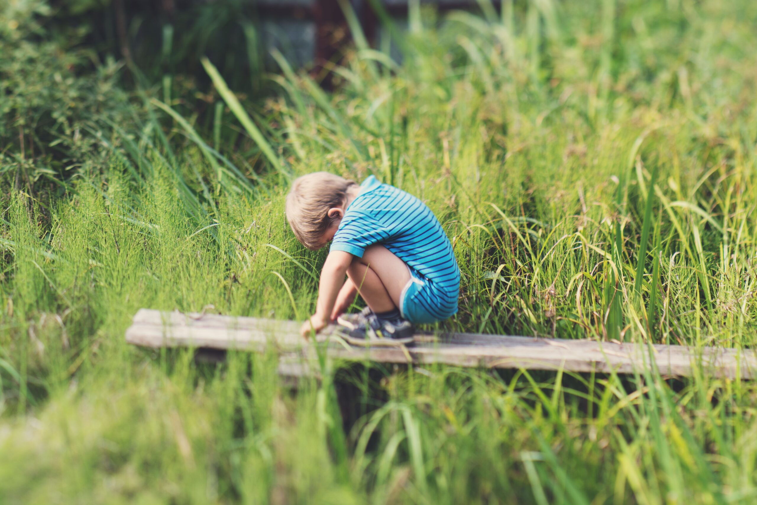 Child upset outside