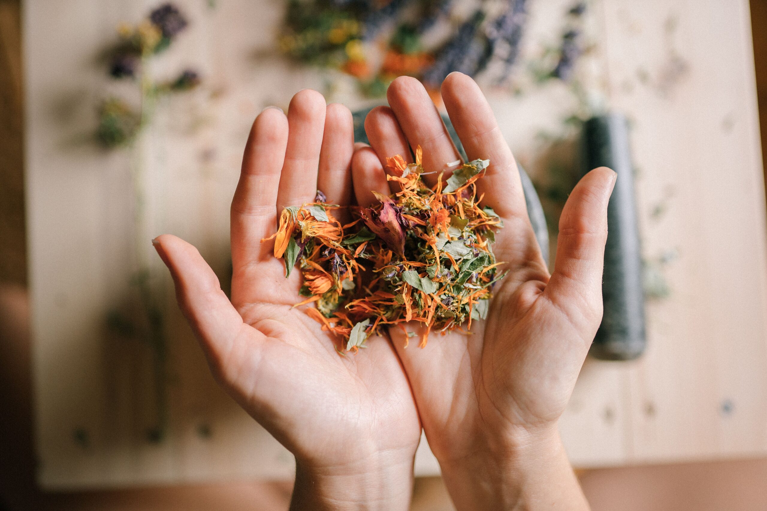 Holding herbs