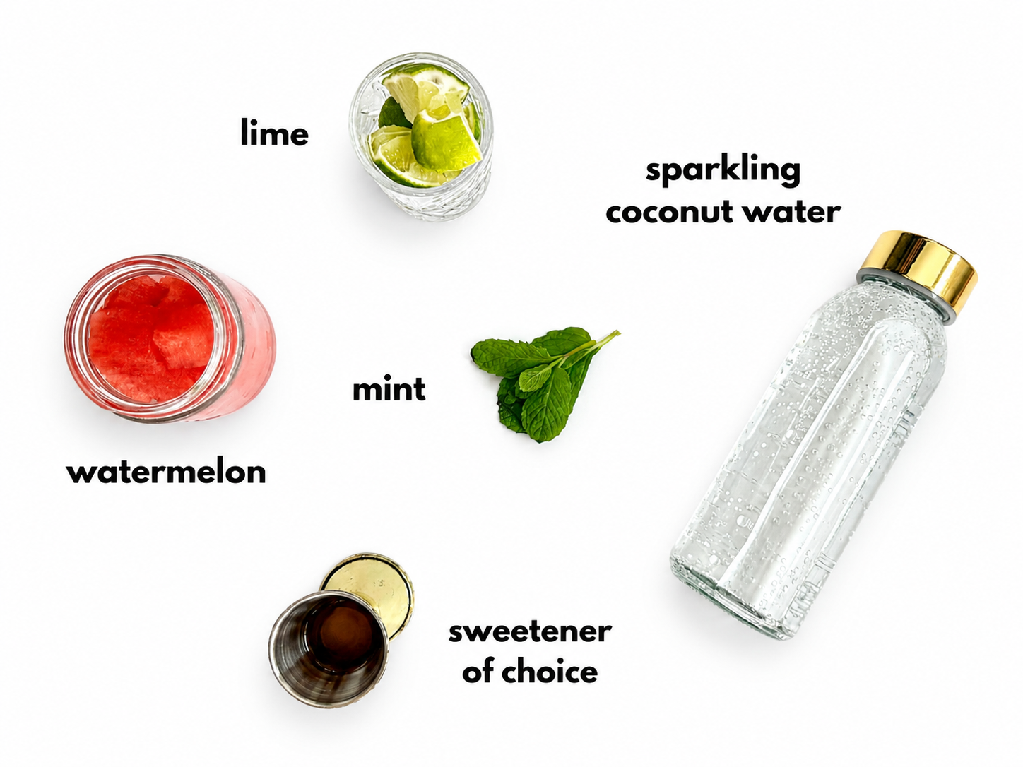 Bedtime Mocktail Series: Watermelon Hydration Ingredients